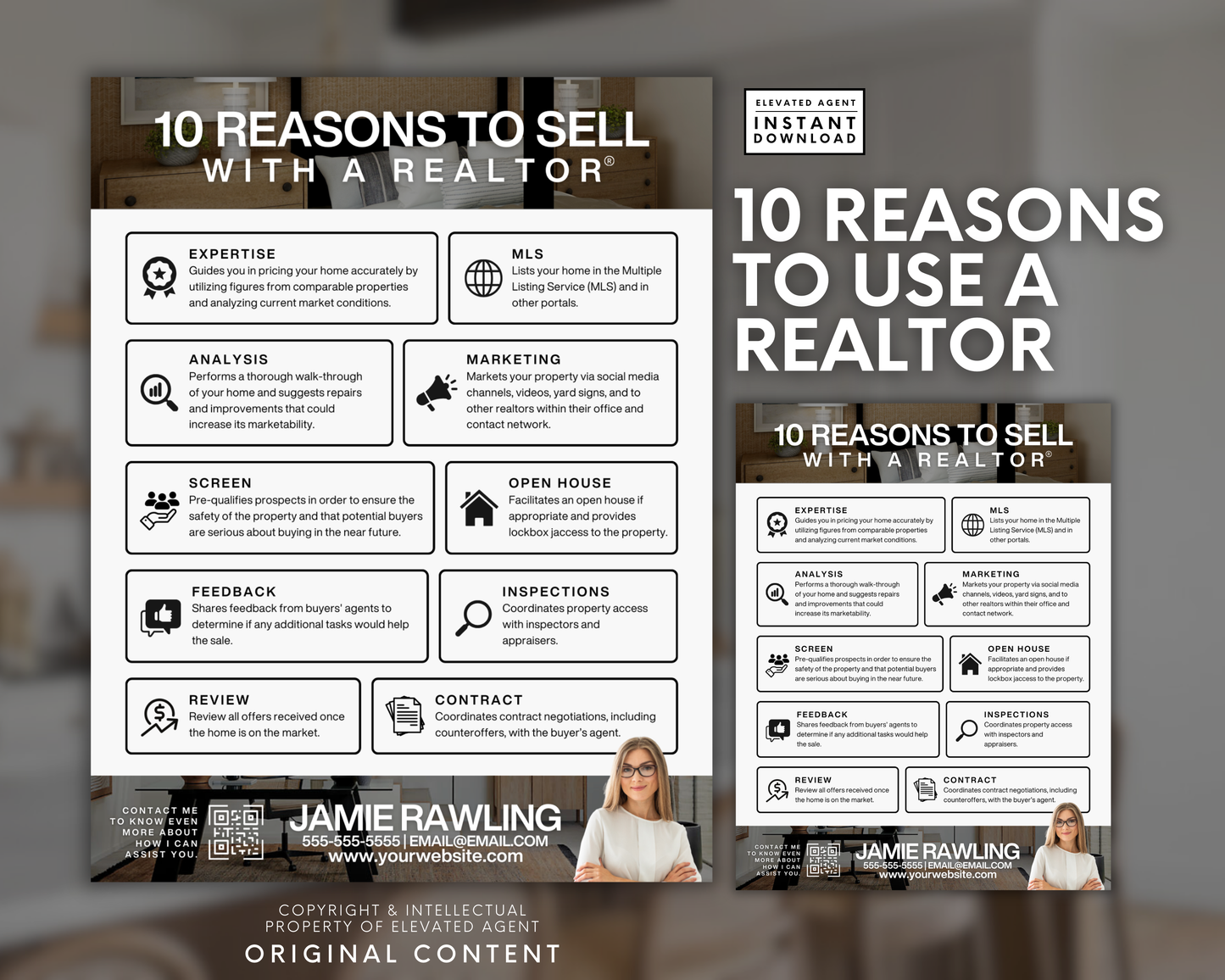 10 Reasons to Use a Realtor Flyer - Classic Design Style