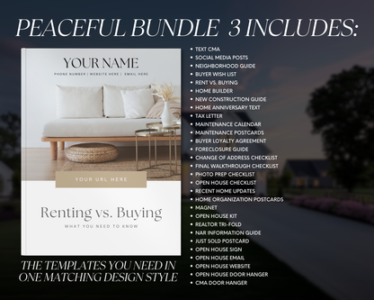 Elevated Agent Peaceful Brand Style Bundle 3