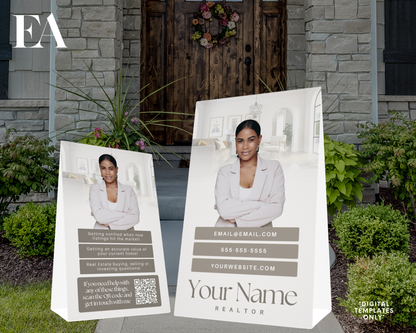 Open House A-Frame Sign 4 - Peaceful Design Style