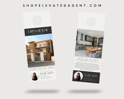 Canva Real Estate Template Open House Door Hanger