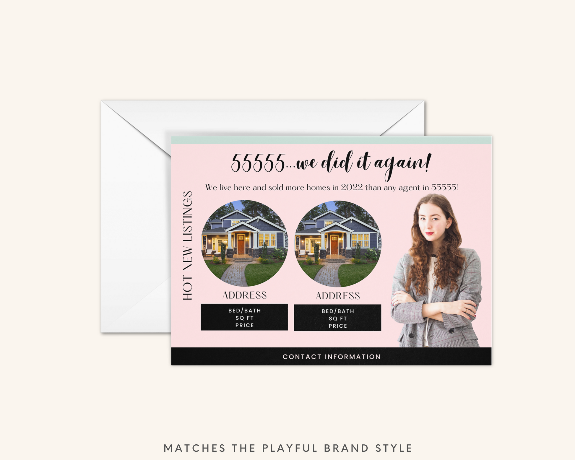 Real Estate Template – Market Update Postcard - Playful Brand