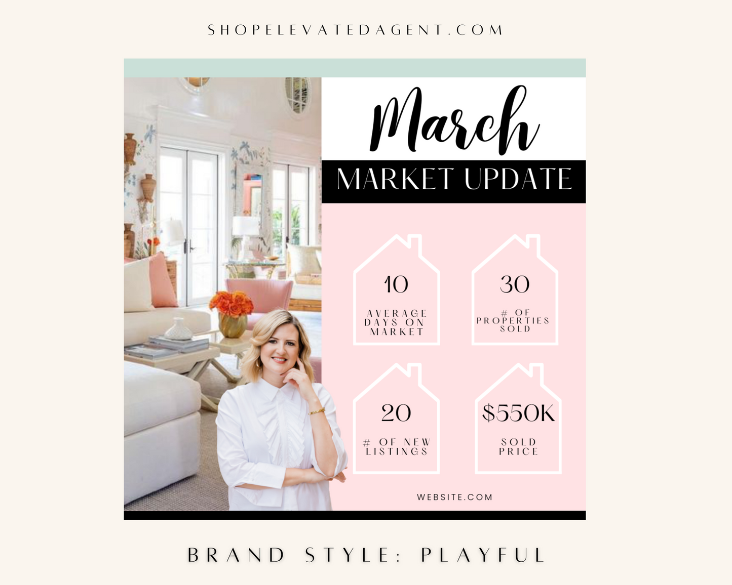 Market Update Social Post - Playful Brand Style