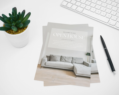 Real Estate Template – Peaceful Open House Welcome Sign