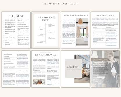 Listing presentation, real estate marketing, realtor marketing, real estate marketing templates, seller packet, real estate listing marketing templates 