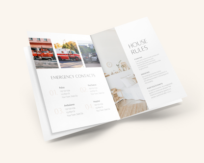 Real Estate Template – Airbnb Welcome Book Cream