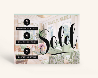 Real Estate Template – Just Sold Postcard - Playful Brand Style