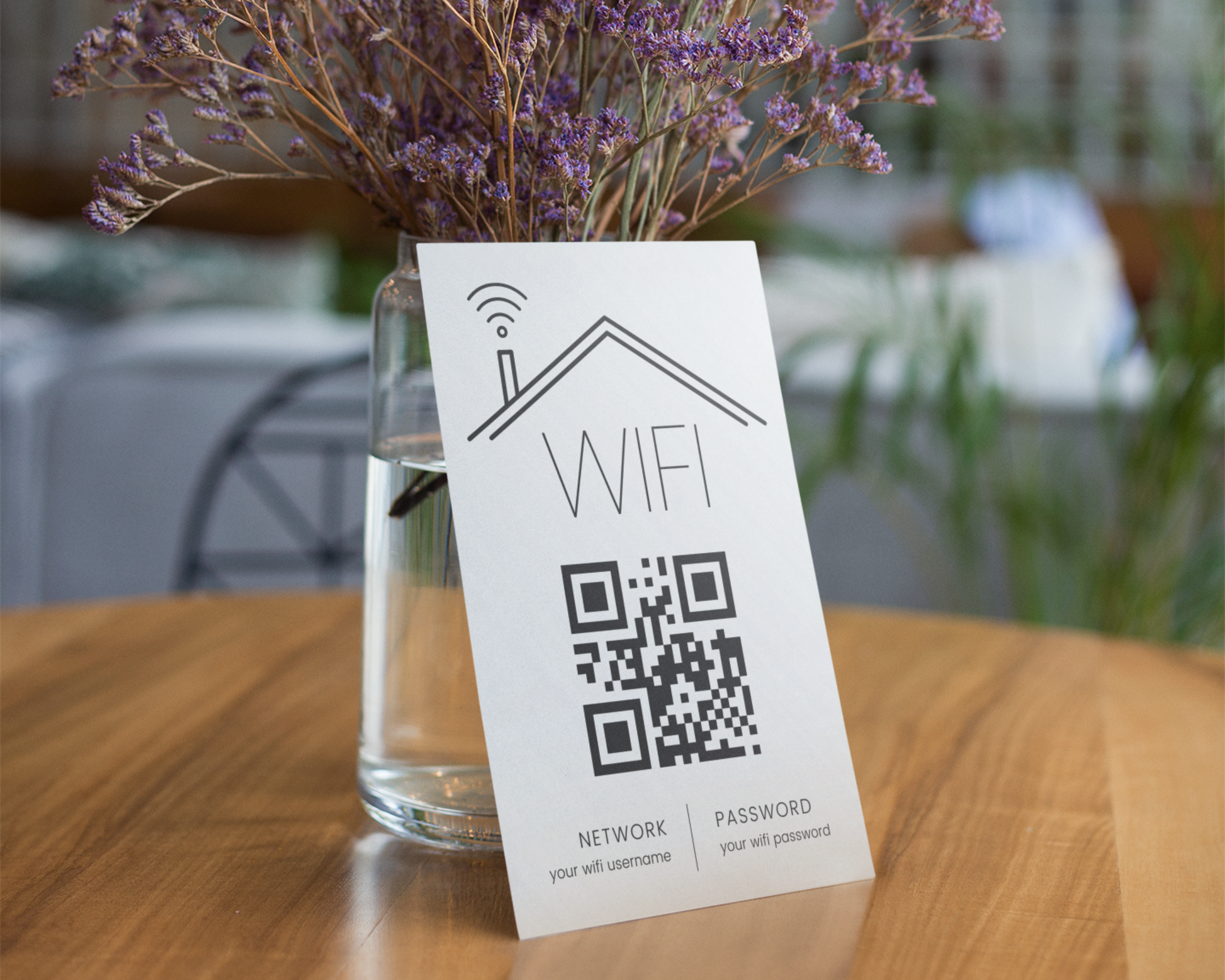 Real Estate Template – Airbnb Wifi Sign