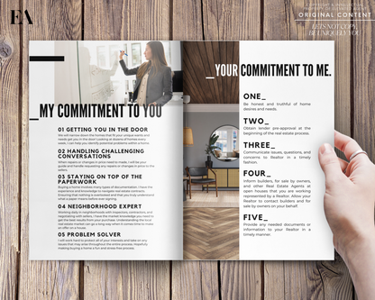 Client Welcome Packet, Real Estate Template, New Client Packet, Real Estate Marketing, Canva Template, Home Buyer Packet, Buyer's Guide