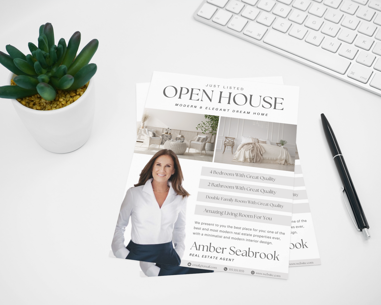 Peaceful Open House Flyer