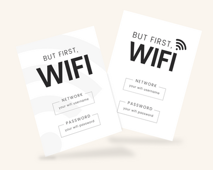 Real Estate Template – Airbnb Wifi Sign