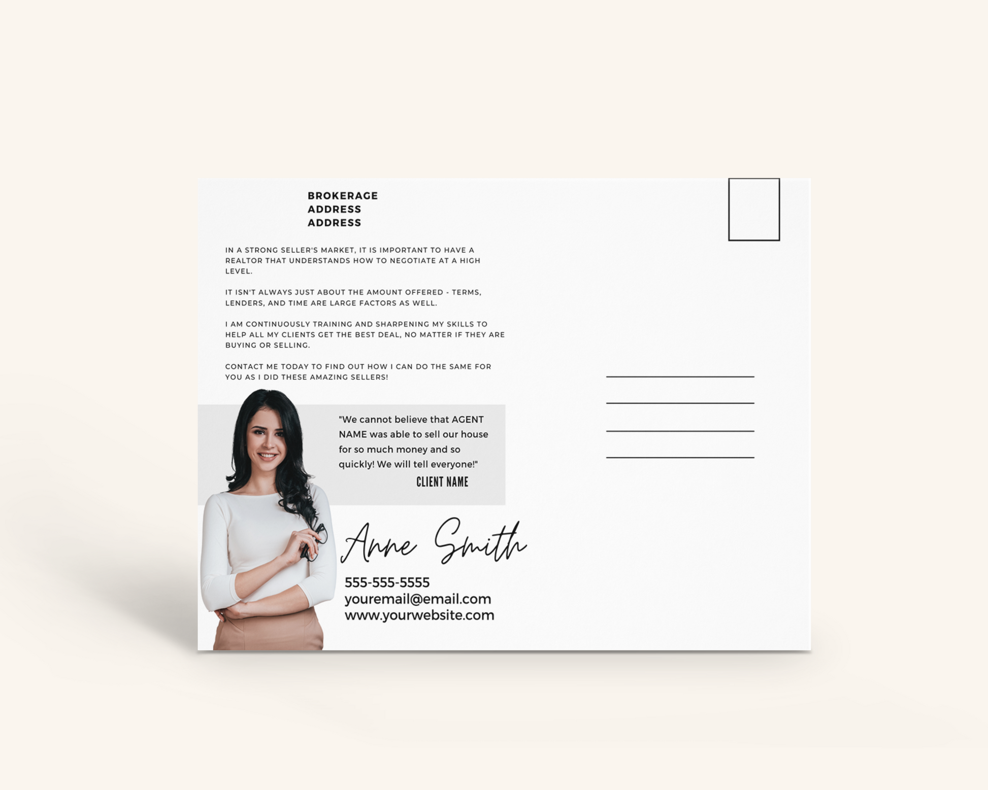 Real Estate Template – Just Sold Postcard