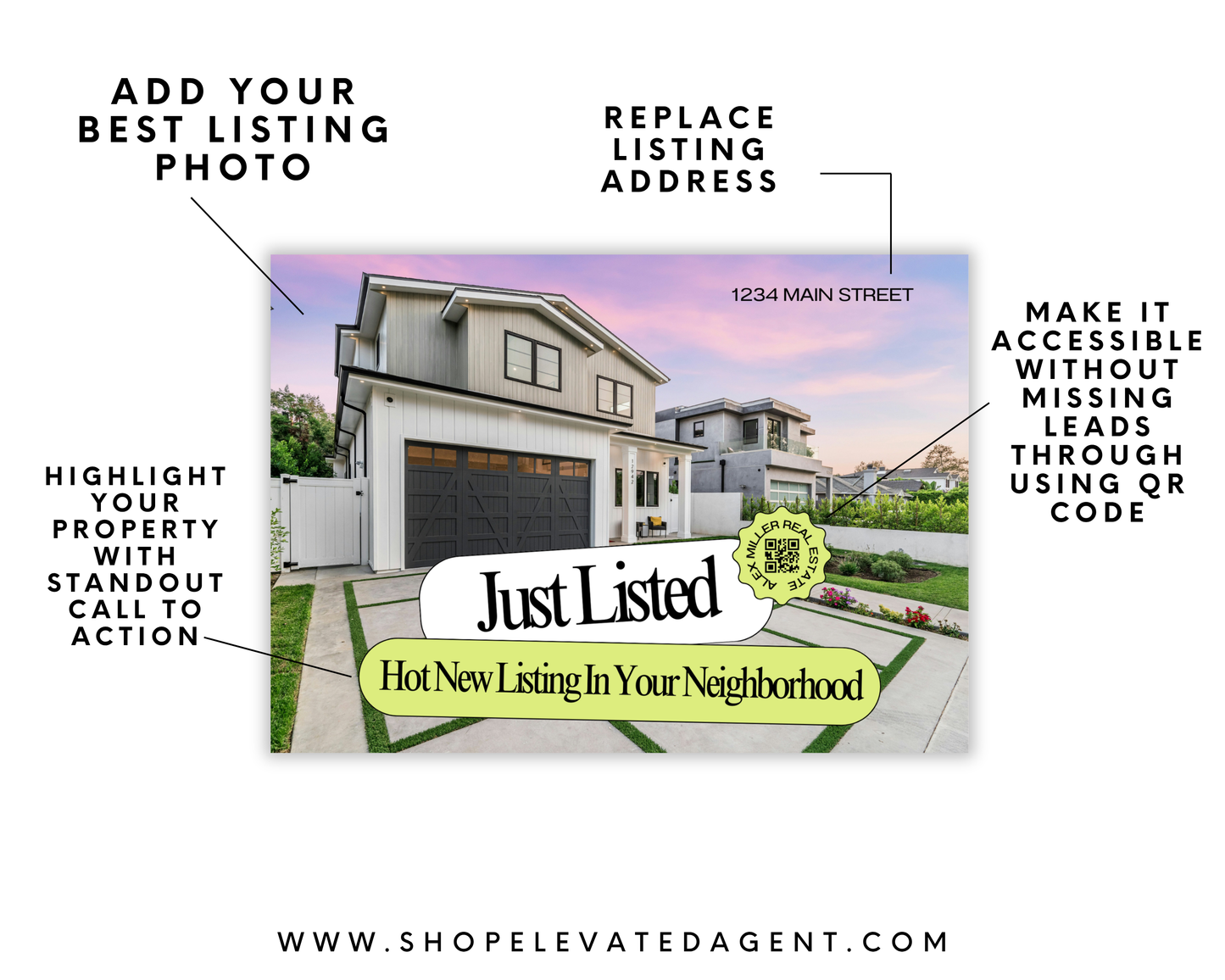 Just Listed Postcards Set 1