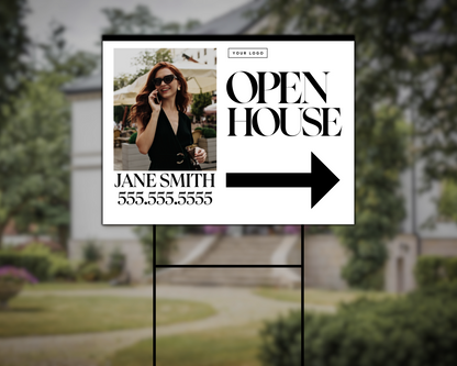 Open House Yard Sign 1