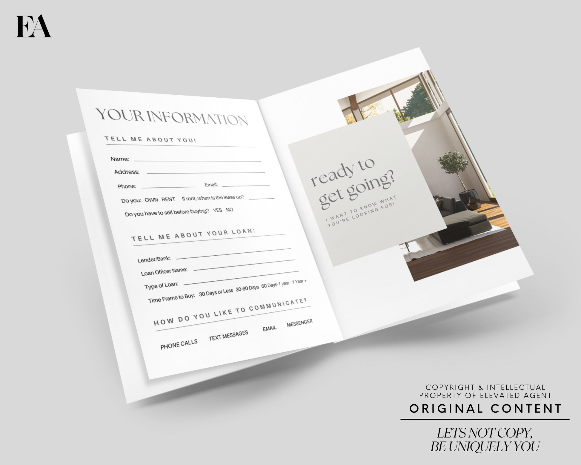 Real Estate Client Welcome Packet, Real Estate Flyer, New Client Packet, Client Onboarding, Realtor Marketing, Canva Template, Buyer Guide