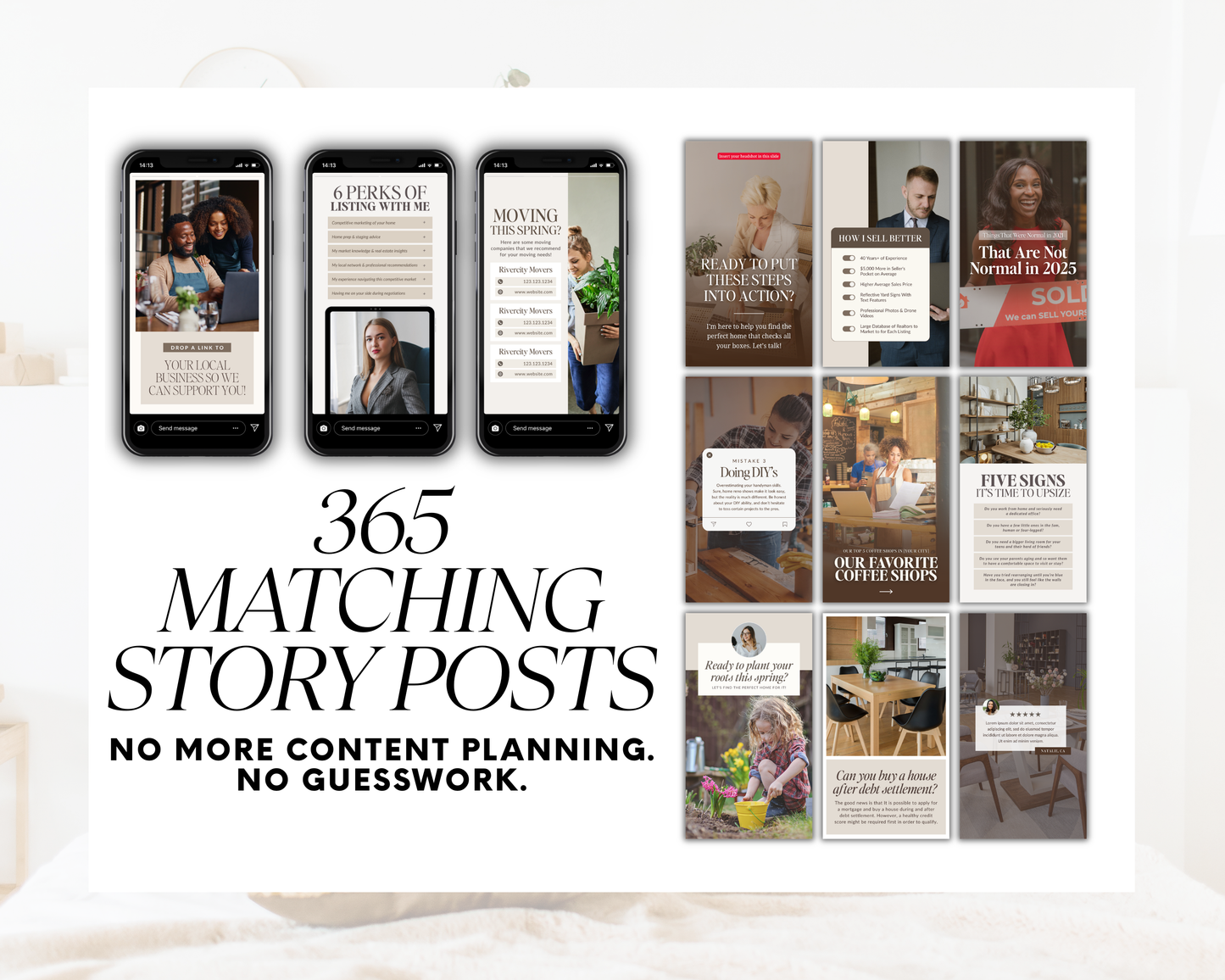 Social Media Posts Bundle - Natural Design Style Volume 2