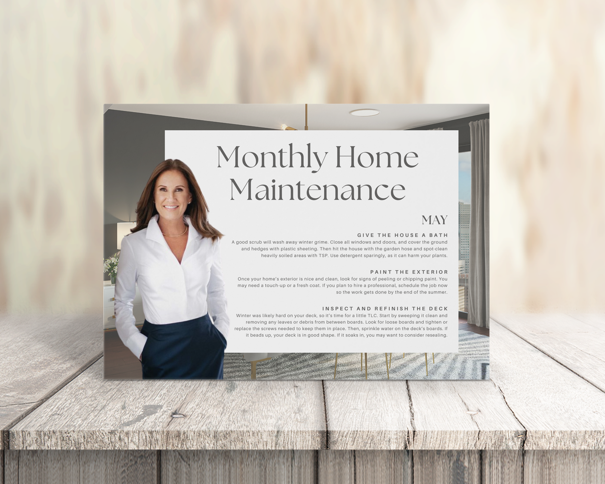 Real Estate Template – Home Maintenance Postcards - Peaceful Brand