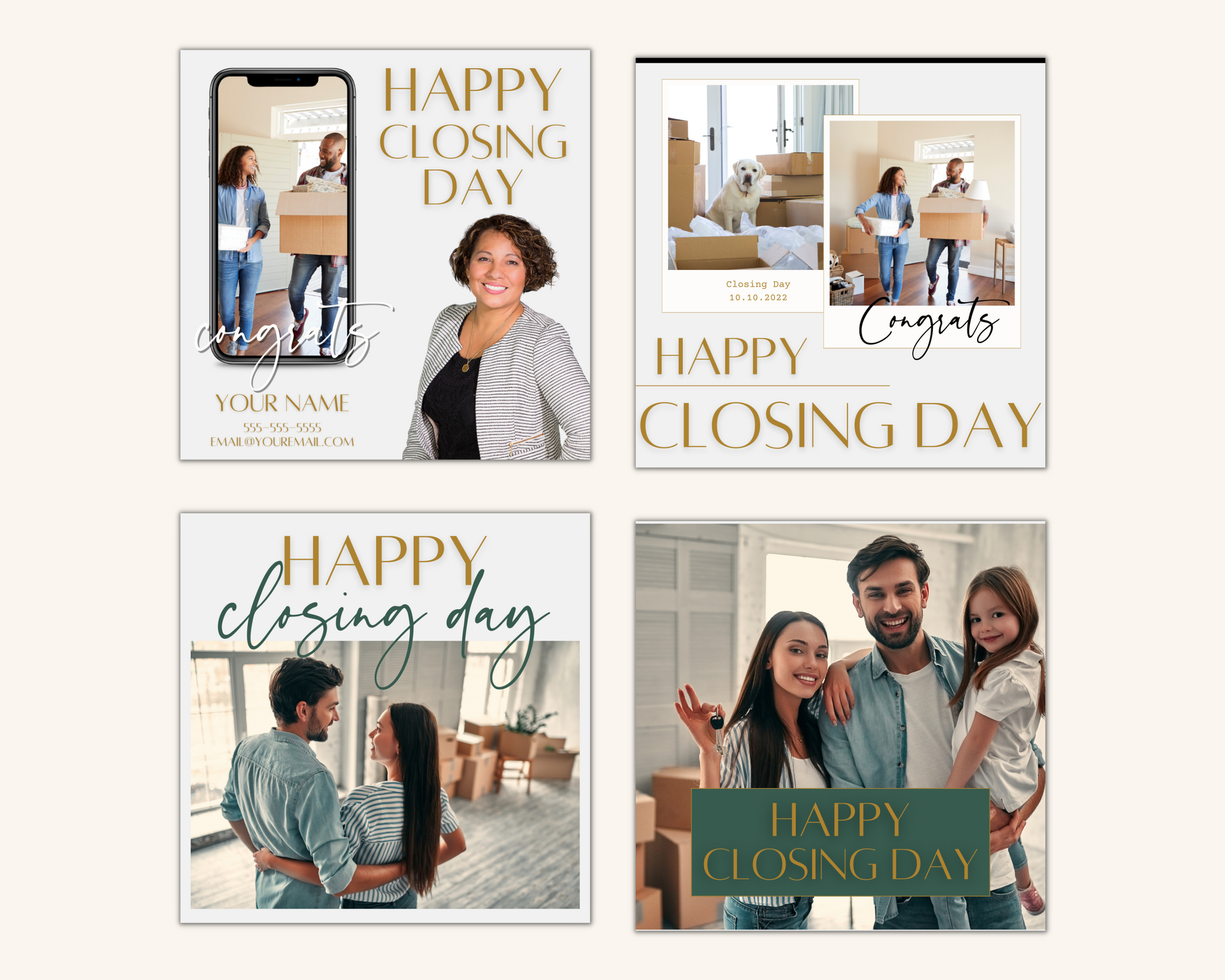 Real Estate Template – Happy Closing Day Social Media Posts