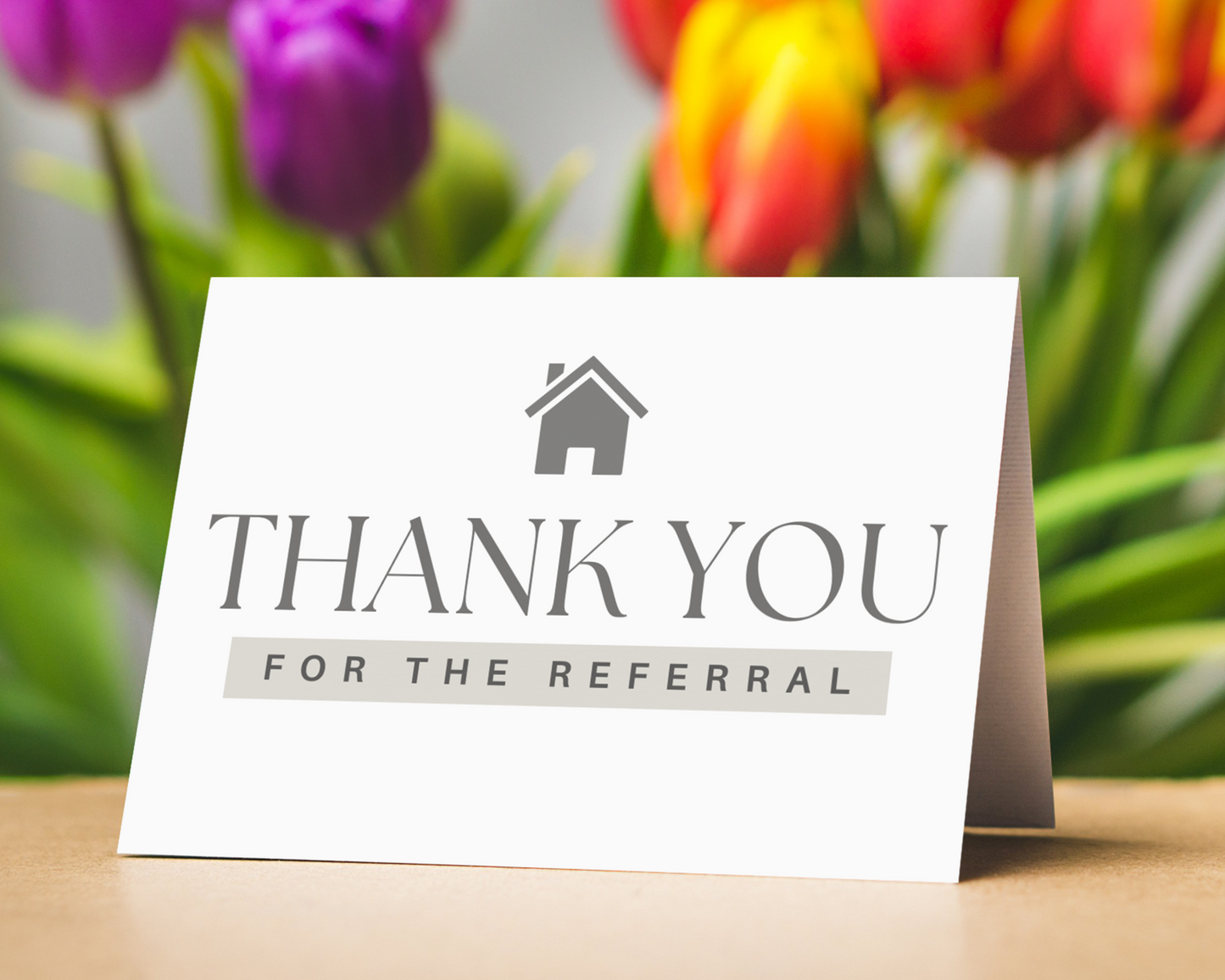 Referral Agent Folded Thank You Card