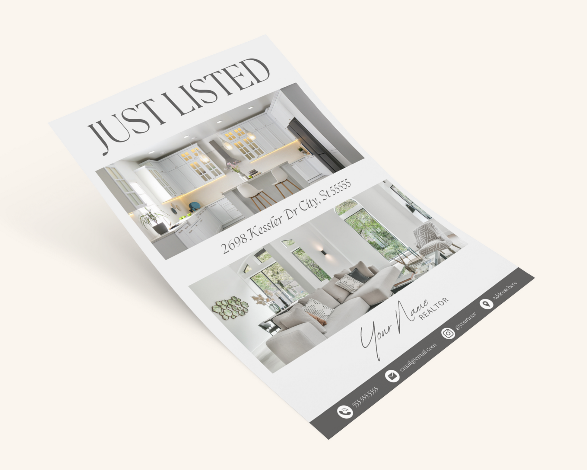 Real Estate Template – Peaceful Listing Flyer Bundle