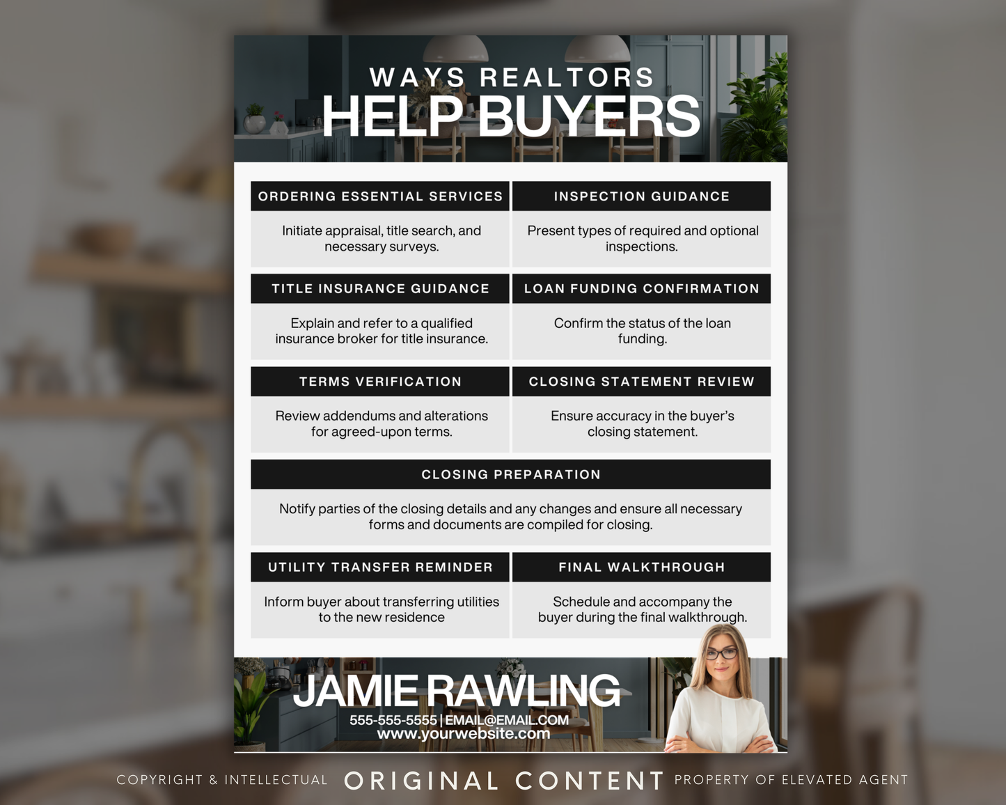 Ways Realtors Help Buyers Flyer - Classic Design Style