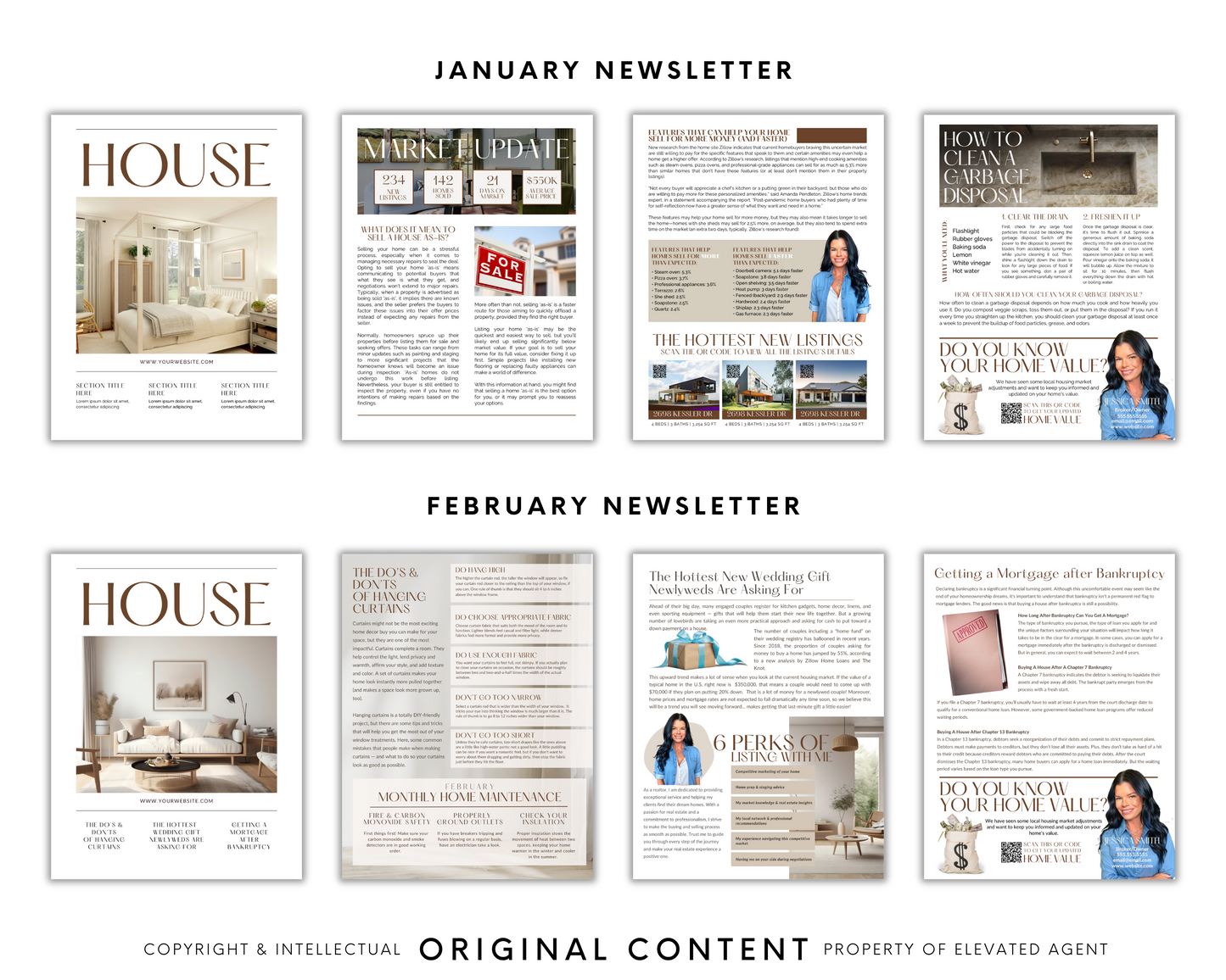 12-Month Real Estate Newsletter Bundle