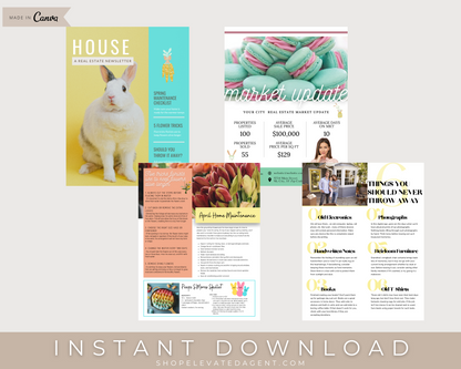 Real Estate Template for Newsletter Real Estate Newsletter Template for Realtors Real Estate Newsletter Template April Newsletter Template