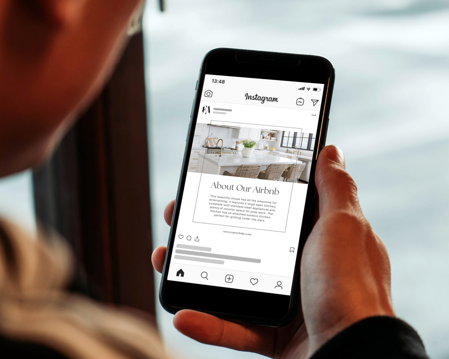 Real Estate Template – Peaceful Airbnb Social Media Posts