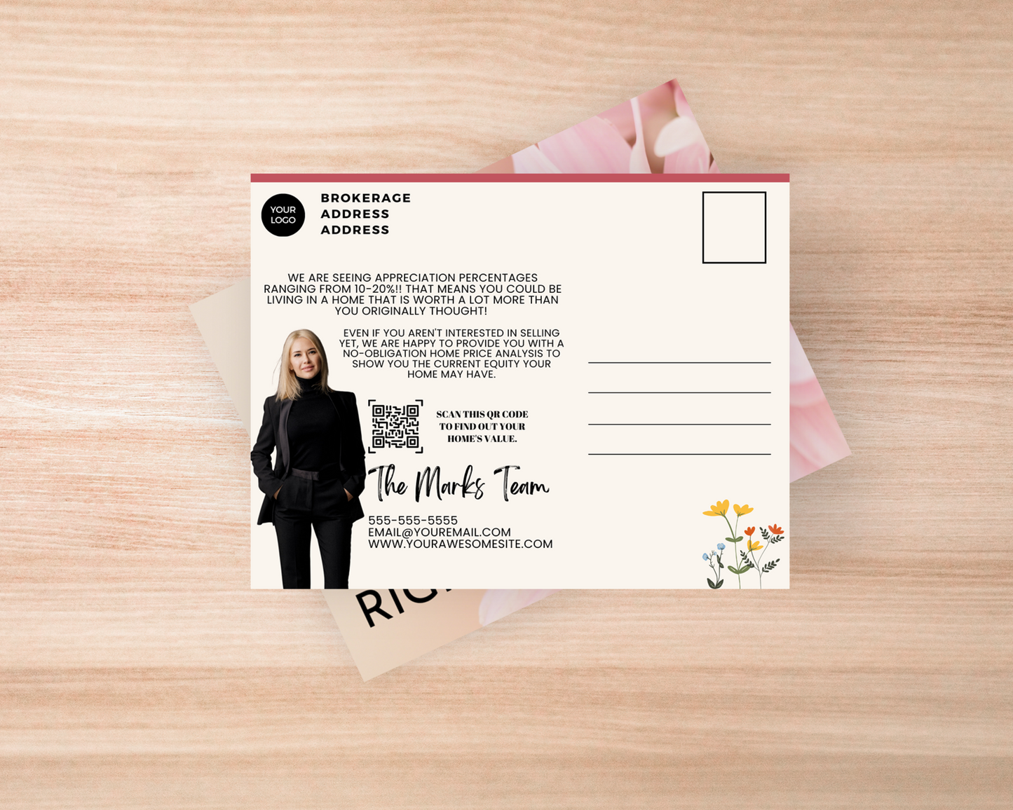 Real Estate Template – Spring Postcard