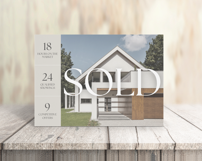 Real Estate Template – Sold Postcard - Peaceful Brand Style