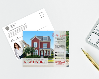 Real Estate Template – Real Estate Postcard 5 - New Listing