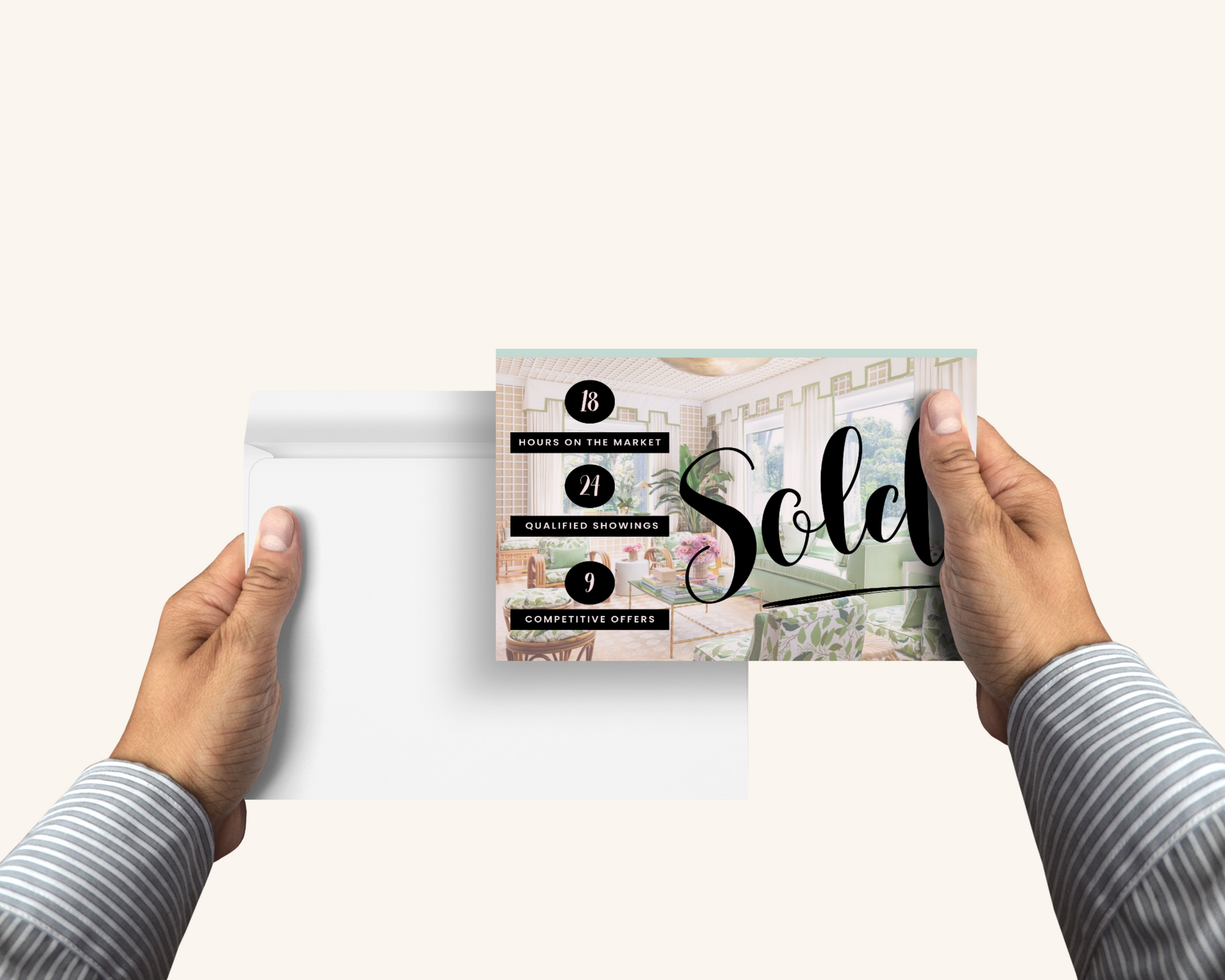 Real Estate Template – Just Sold Postcard - Playful Brand Style