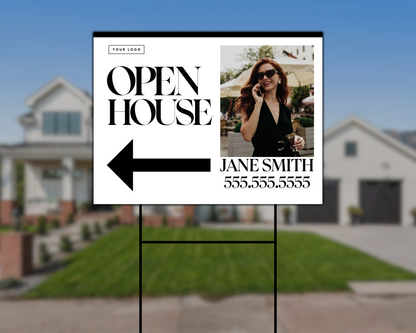 Open House Yard Sign 1