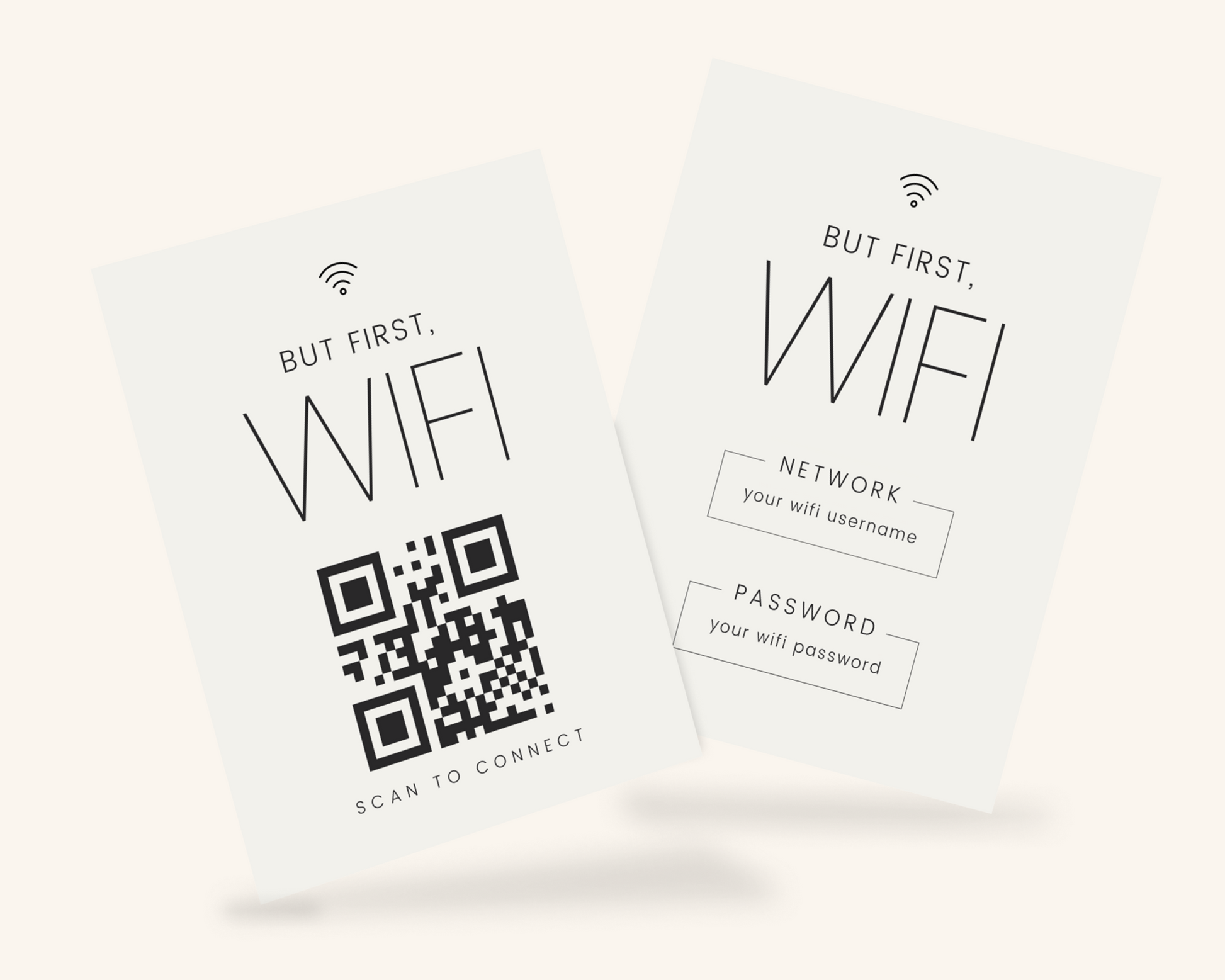 Real Estate Template – Airbnb Wifi Sign