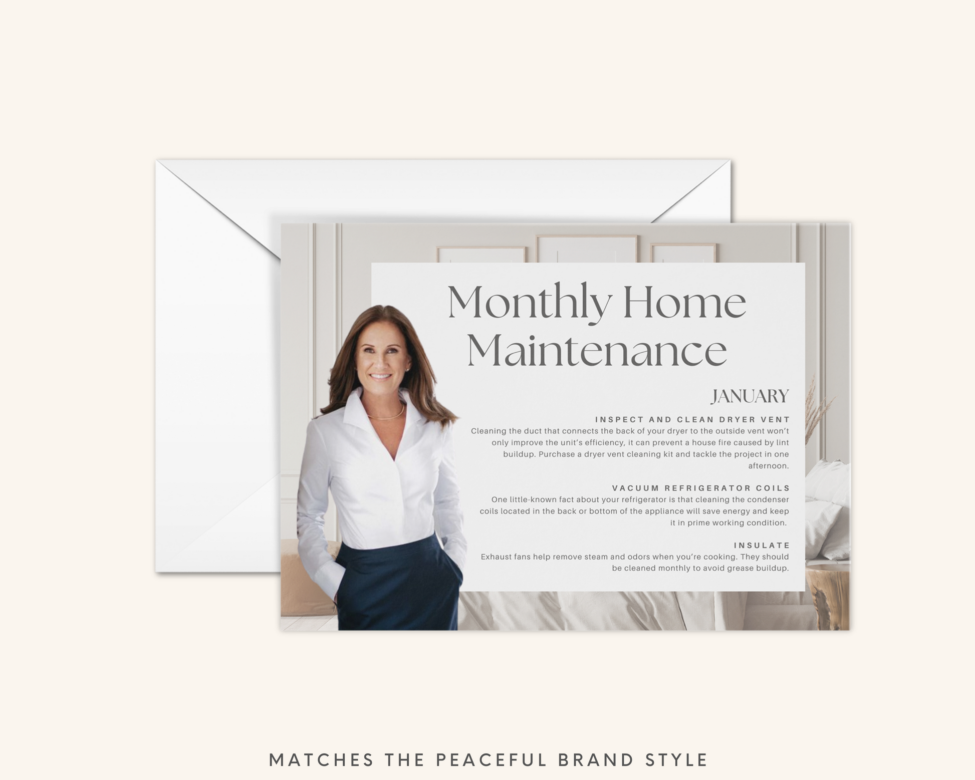 Real Estate Template – Home Maintenance Postcards - Peaceful Brand