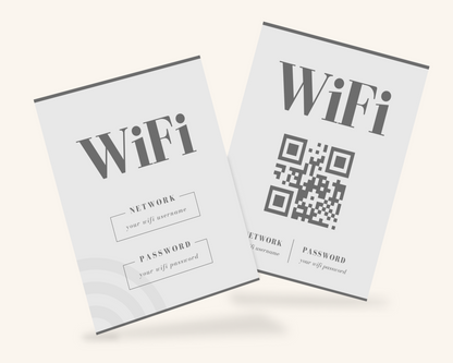 Real Estate Template – Airbnb Wifi Sign 1