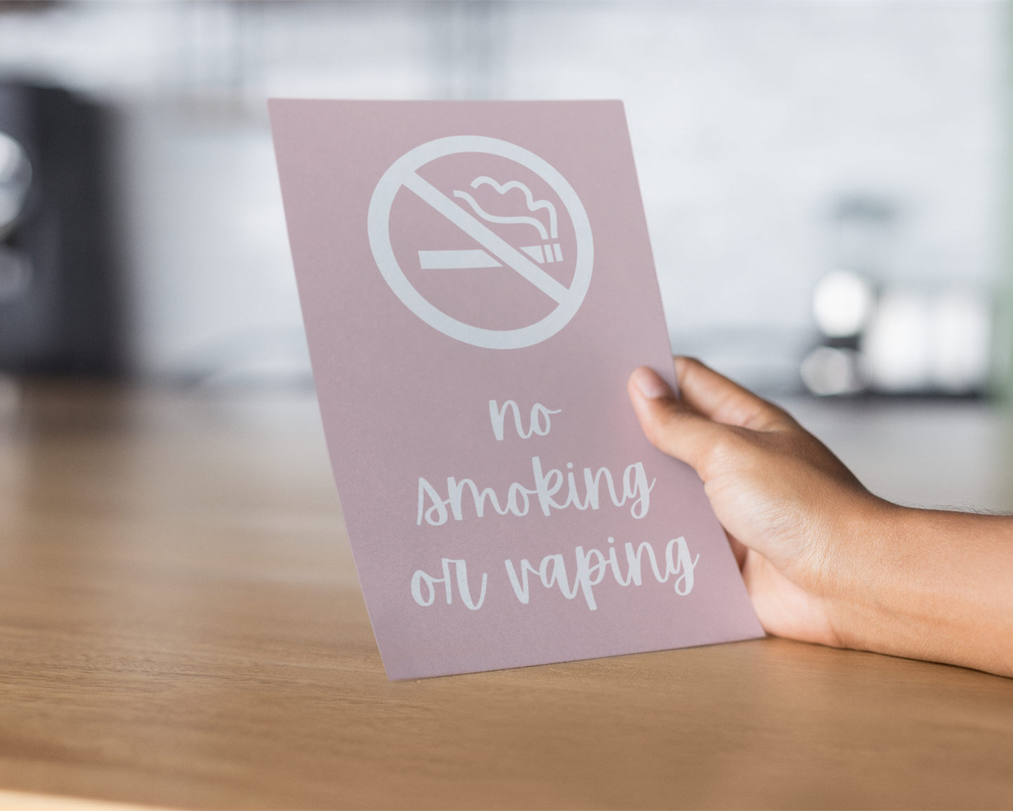 Real Estate Template – Airbnb No Smoking Sign