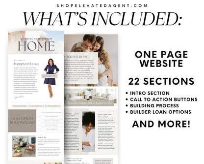 Home Builder Landing Page - Peaceful Design Style