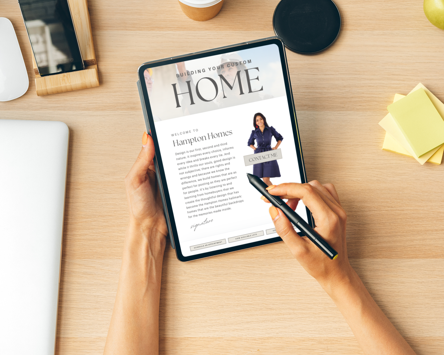 Home Builder Landing Page - Peaceful Design Style