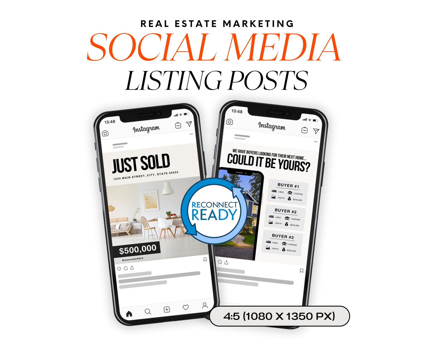 Social Media Listing Posts 2 - Minimal Design Style