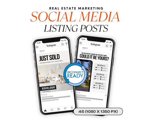 Social Media Listing Posts 2 - Minimal Design Style