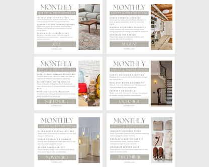 Home Safety Calendar Style 3