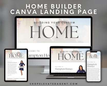 Home Builder Landing Page - Peaceful Design Style