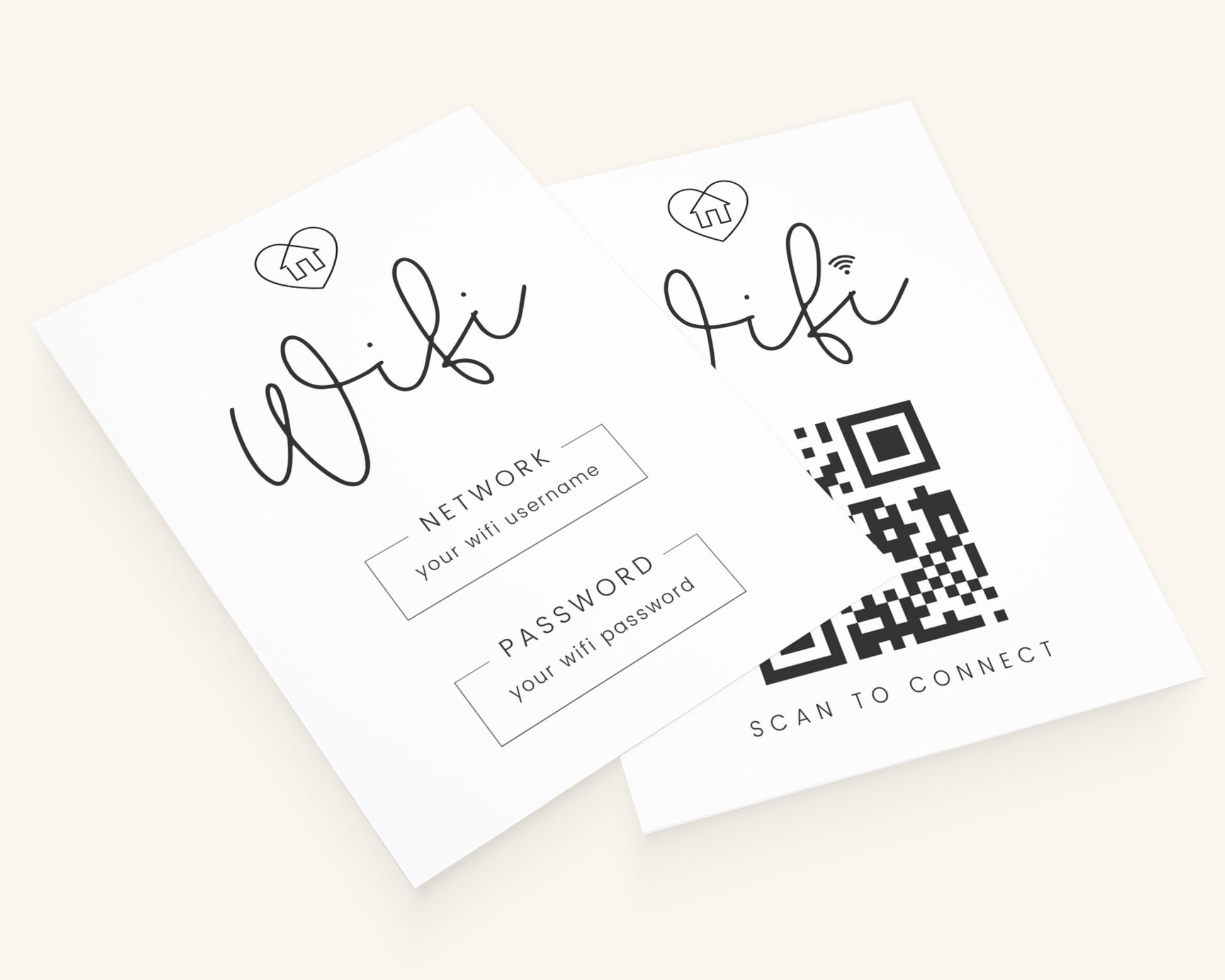 Real Estate Template – Airbnb Wifi Sign