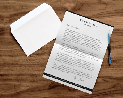 Real Estate Template for Investor Letter Real Estate Letter Template for Investors Real Estate Investing Printable Template