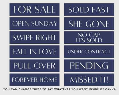 Yard Sign 13 Real Estate Template