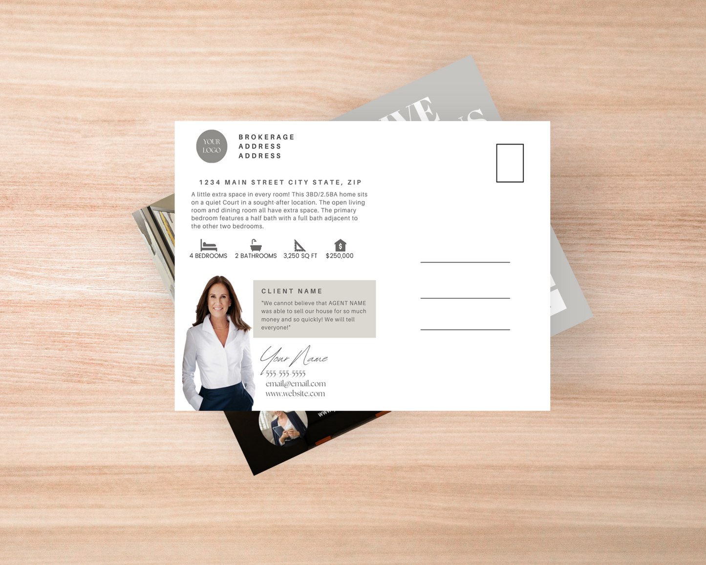 Real Estate Template – Real Estate Postcard 1 - Just Listed