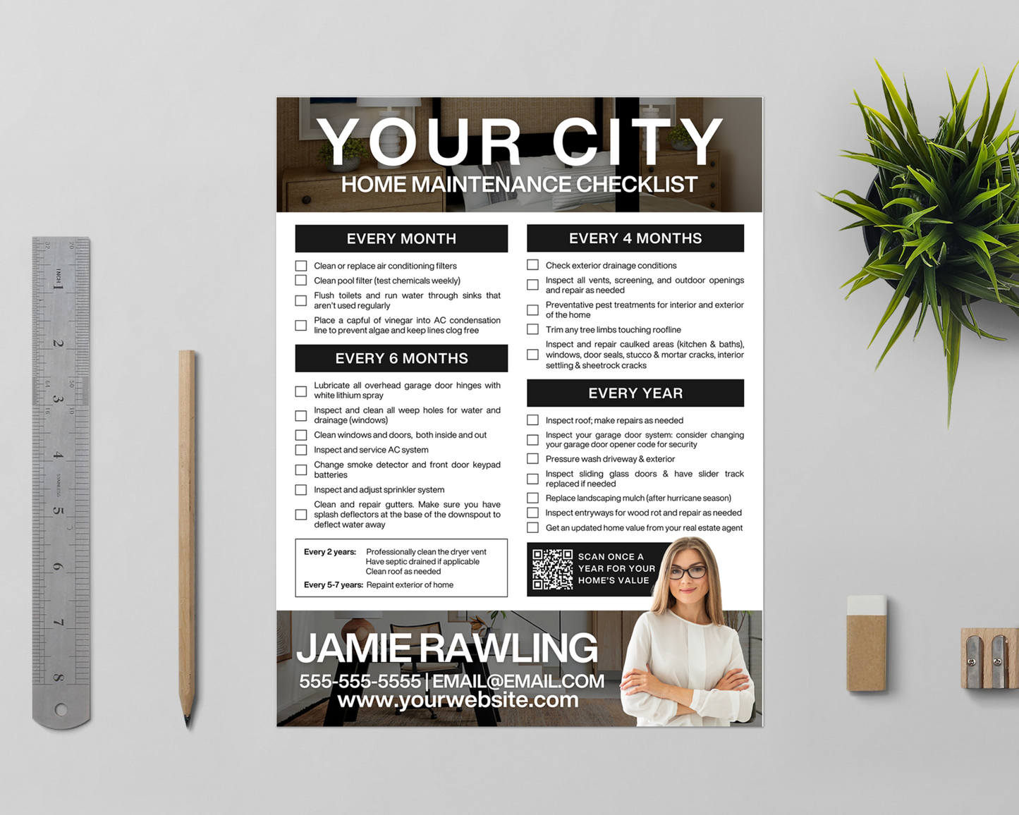 Home Maintenance Flyer - Classic Design Style