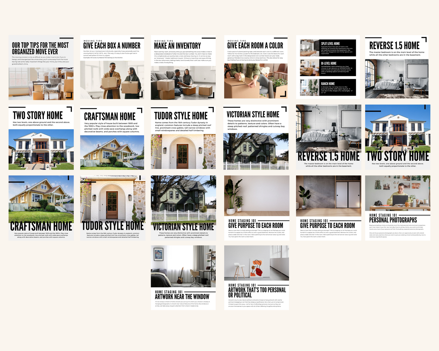 Real Estate Template – Minimal Social Post Bundle