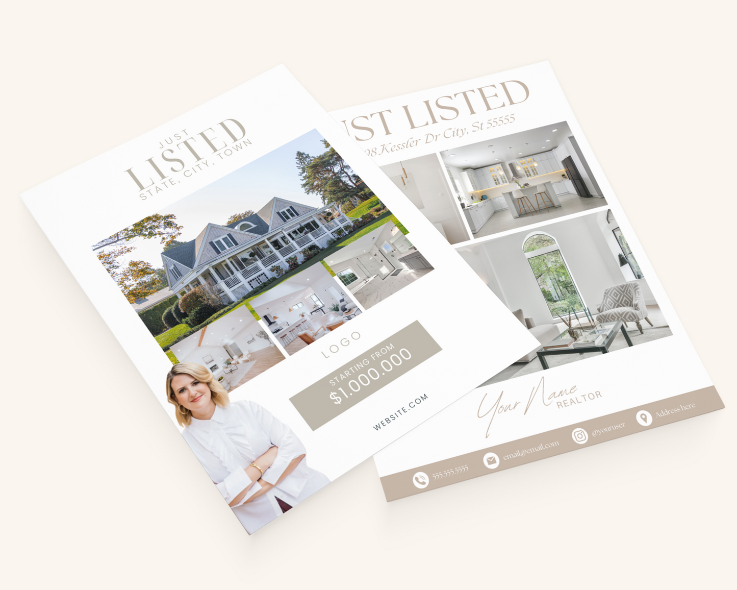 Real Estate Template – Peaceful Listing Flyer Bundle