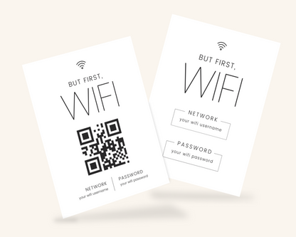 Real Estate Template – Airbnb Wifi Sign